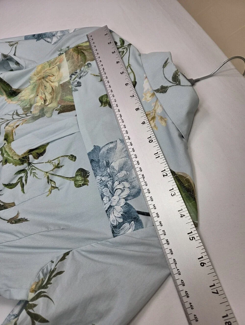 ERDEM‎ Abilene Floral Cotton Poplin Tiered Mini Shirt Dress Estimated Small